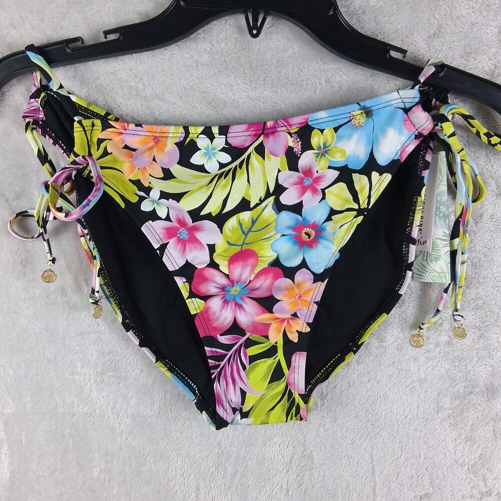 Celebrity Pink Tropical Dream Swim Bikini Bottom Juniors Sz XXL(19) Floral NWT